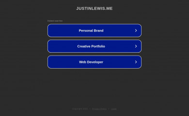 justinlewis.me screenshot
