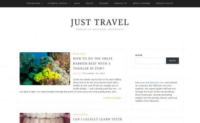 justnztravel.com.au screenshot