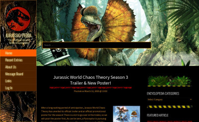 jurassic-pedia.com screenshot