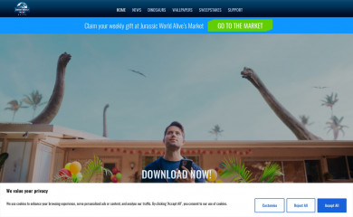 jurassicworldalive.com screenshot