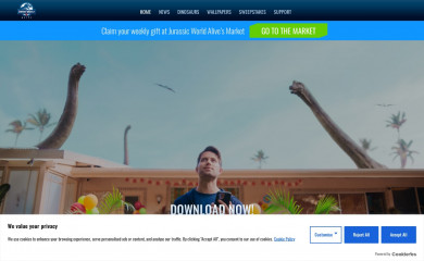 jurassicworldalive.com screenshot