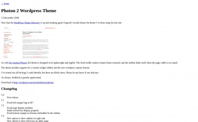 http://jacobandreas.net/2008/photon-2-wordpress-theme/ screenshot