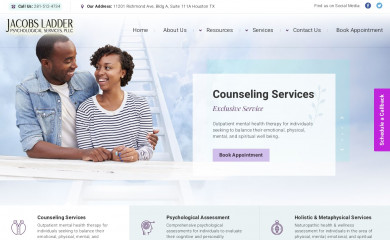 jacobsladderpsych.com screenshot
