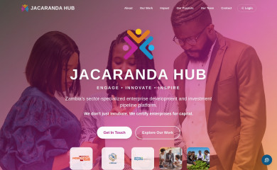 jacarandahub.org screenshot
