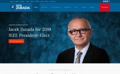 jacekzurada.org screenshot