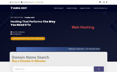 jabrahost.com screenshot