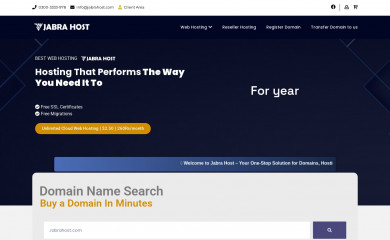 jabrahost.com screenshot
