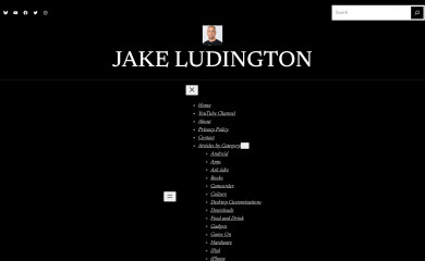 jakeludington.com screenshot