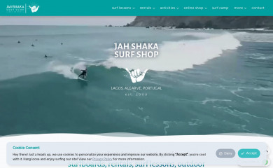 jahshakasurf.com screenshot