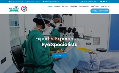 jaikamaleyehospital.com screenshot