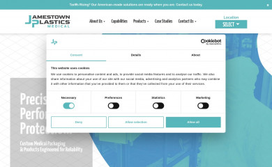 jamestownplasticsmedical.com screenshot