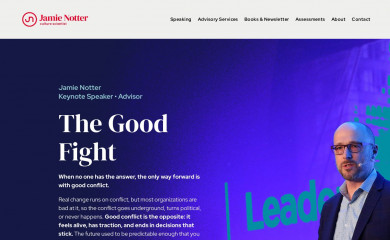 jamienotter.com screenshot