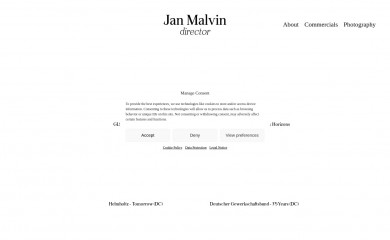 janmalvin.com screenshot