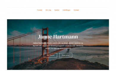 janne-hartmann.dk screenshot