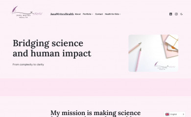 janawriteshealth.com screenshot