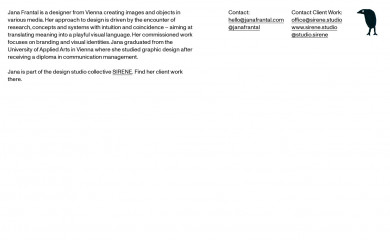 janafrantal.at screenshot