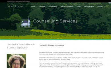 janebroom.co.uk screenshot