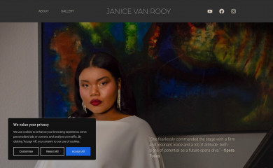 janicevanrooy.com screenshot