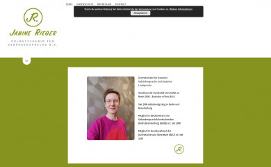 janinerieger.de screenshot