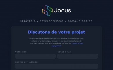 https://janus.be/ screenshot