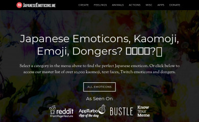 japaneseemoticons.me screenshot