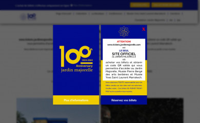jardinmajorelle.com screenshot