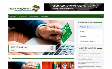 jaunimonaujienos.lt screenshot