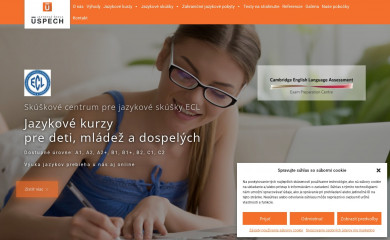 jazykova-skola-uspech.sk screenshot