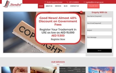 jcatrademarkuae.com screenshot