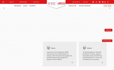 jecrcuniversity.edu.in screenshot