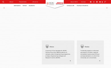 jecrcuniversity.edu.in screenshot