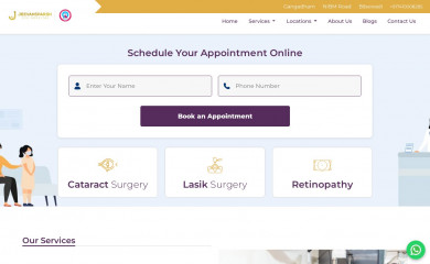 jeevansparsheyehospital.com screenshot