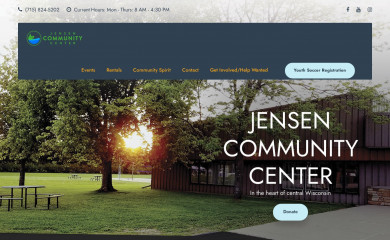 jensencenter.org screenshot