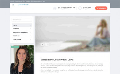 jessievinik.com screenshot