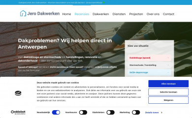 jero-dakwerken.be screenshot