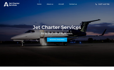 jetcharterservices.com.au screenshot