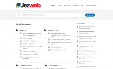 jezweb.info screenshot
