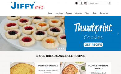http://jiffymix.com screenshot