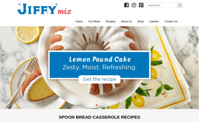 jiffymix.com screenshot