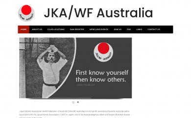 jkakarate.com.au screenshot