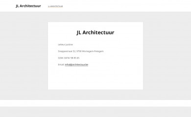 jlarchitectuur.be screenshot