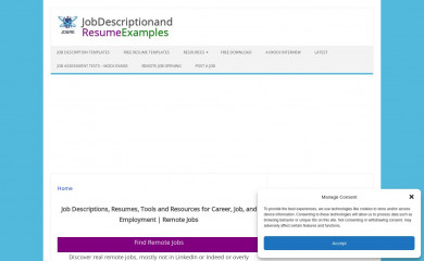 jobdescriptionandresumeexamples.com screenshot