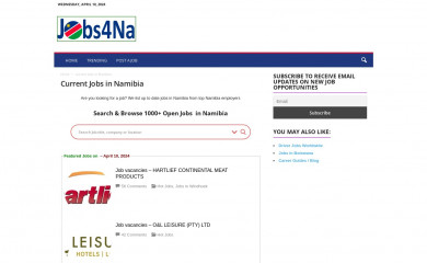 jobs4na.com screenshot