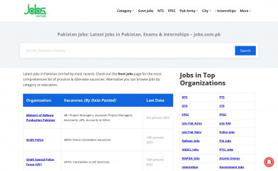jobs.com.pk screenshot