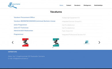 jobsinsuriname.sr screenshot
