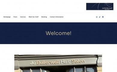 jobullerwellhairsalon.com screenshot