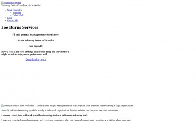 joeburns.co.uk screenshot