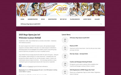 joeysnetball.com.au screenshot
