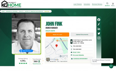 johnfinkloans.com screenshot