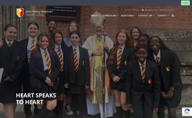johnhenrynewmancatholiccollege.org.uk screenshot
